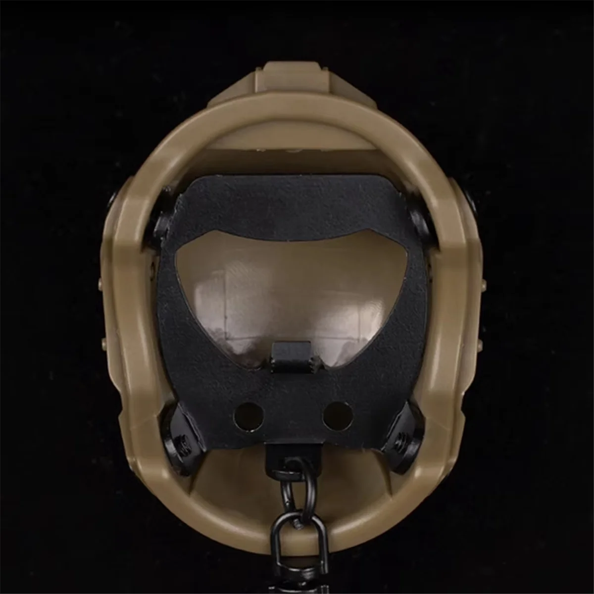 ABNJ Mini casco rápido llavero accesorios de ventilador abridor de cerveza abridor de botellas Decrowner casco simulado en forma de juguete negro