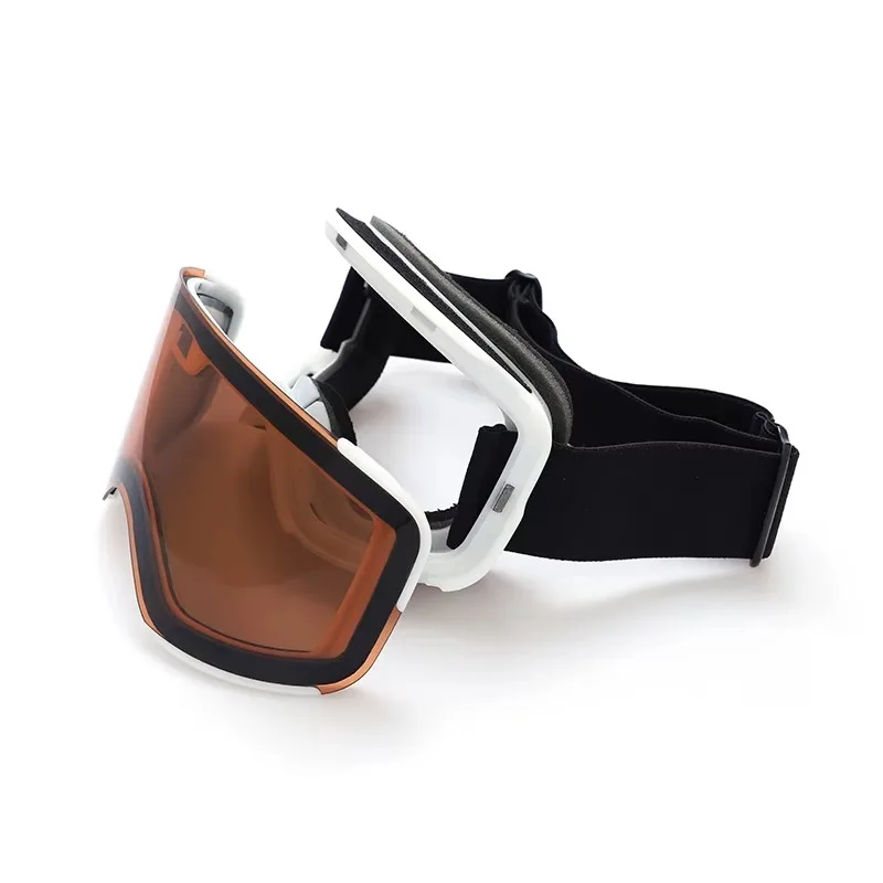 2026 New Design LCD Electrochromic Magnetic Ski Goggles Double Anti-Fogging Lenses Snow Goggles Snowmobile
