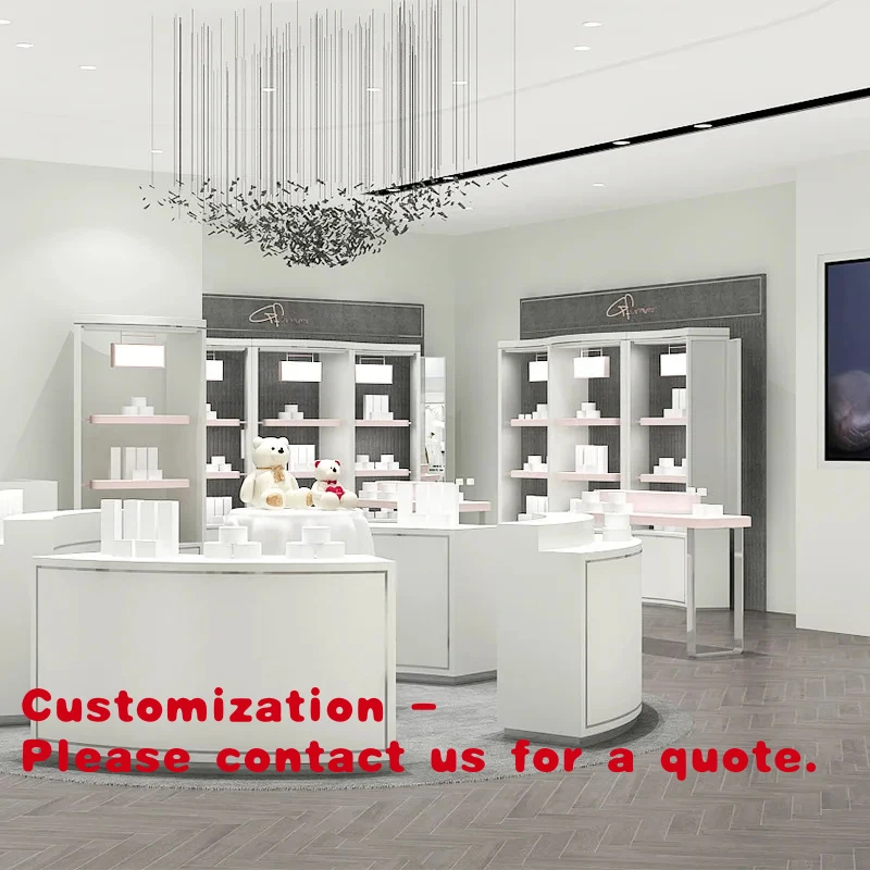 custom.Light Luxury Modern Customizable Jewelry & Watch Display Cabinet Freestanding Shop Design Combination Container