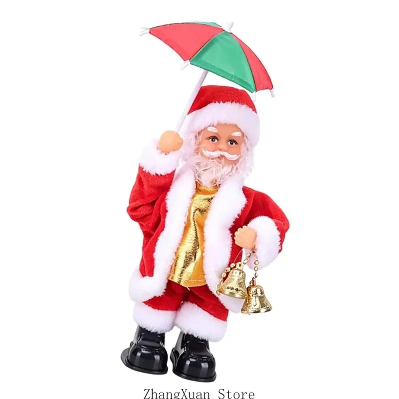 Animierte Weihnachtsmannfigur für Schreibtische, Regale und Theken 3XUF – Detail 8