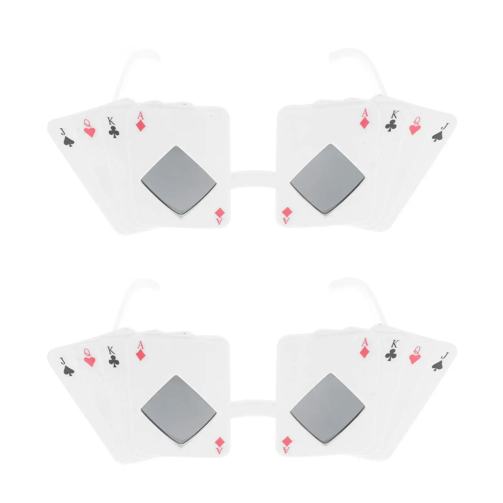 

Large Playing Cards Funny Glasses Crazy Sunglasses Makeup Costume Props Poker Party Supplies Accessories
