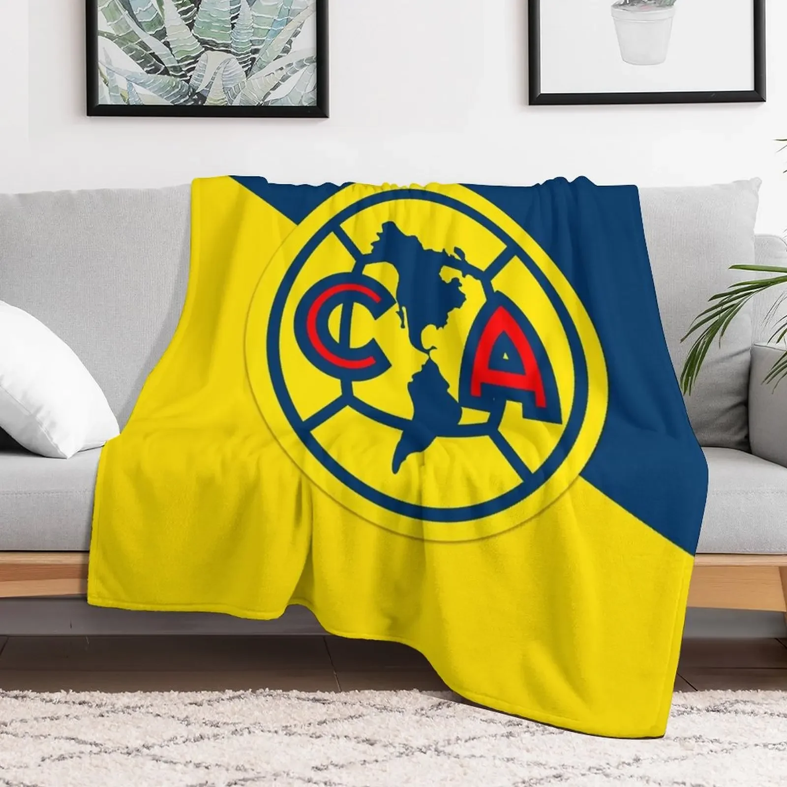 Club America Throw Blanket Camping for sofa Nap Blankets