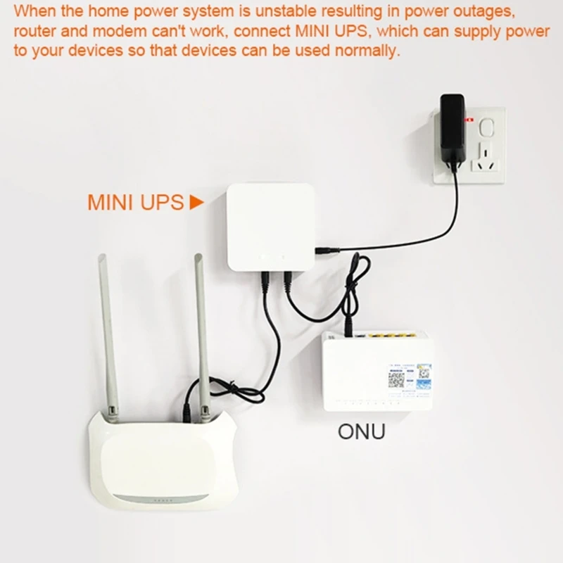 Imagem -04 - Ups Fonte Alimentação Computador Protetor Fonte Alimentação Ininterrupta 5v 9v 12v 19v Saída Múltipla Usb para 13200mah