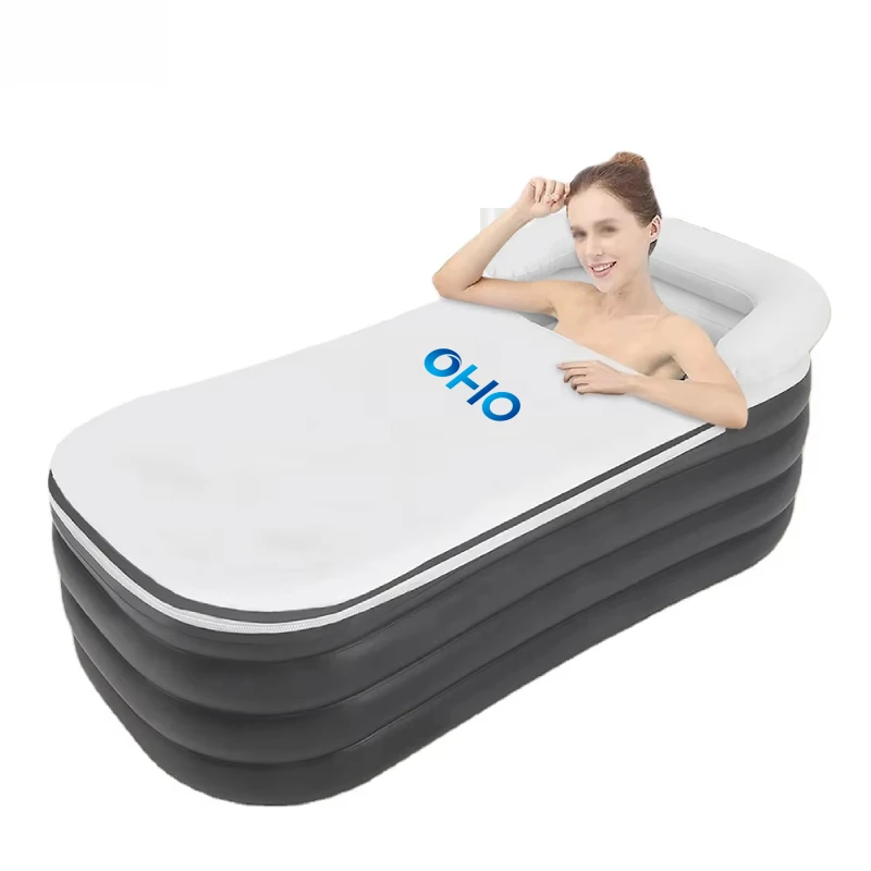 High Quality Inflatable PVC Ice Bath Tub Folding Bathtub For Adults Portable Outdoor Use