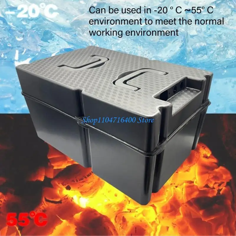 

y1gd Protective Electric Moped Battery Case Container Enclosure Box For Various Environmental Conditions Frequent Maintenance