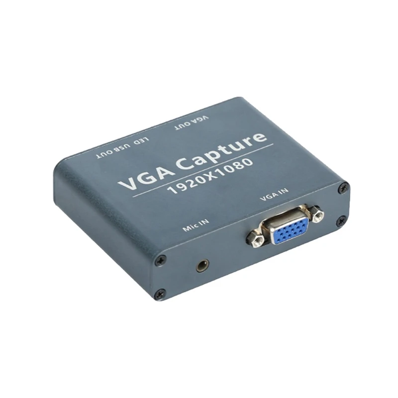 VGA To USB Capture 1080P Audio And Video Capture VGA Input And USB Output Compatible With Android, Windows, Linux System