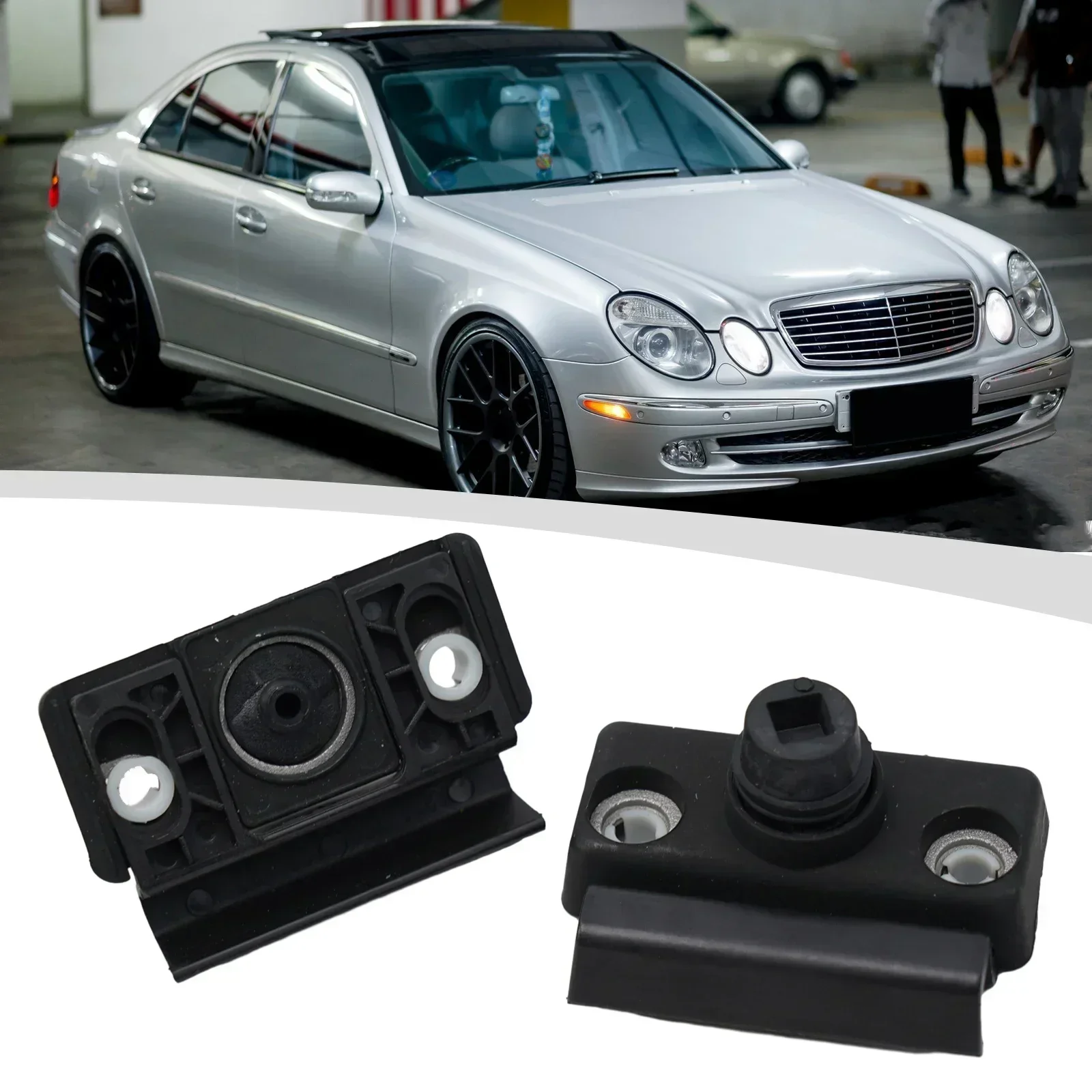 

2Pcs Bumper Buffer Stopper For Mercedes E Class W211 Rear Trunk Lid Holder Stopper Auto Tailgate Gasket Plastic 2117500097