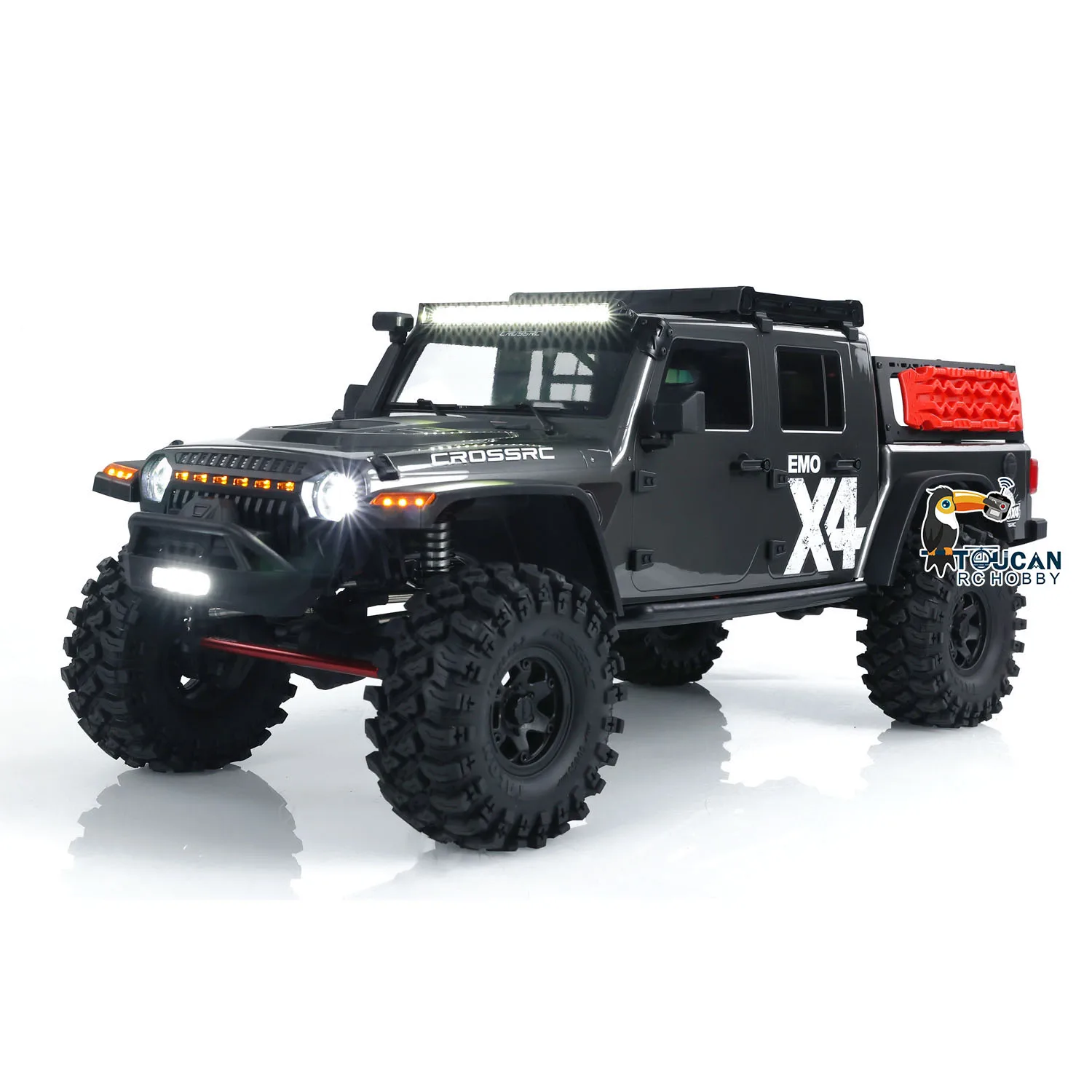 CROSSRC 1/8 EMO X4 4WD RC Off Road Rock Crawler รีโมทคอนโทรลรถ 2 ความเร็วแปรงมอเตอร์ ESC Differential Lock