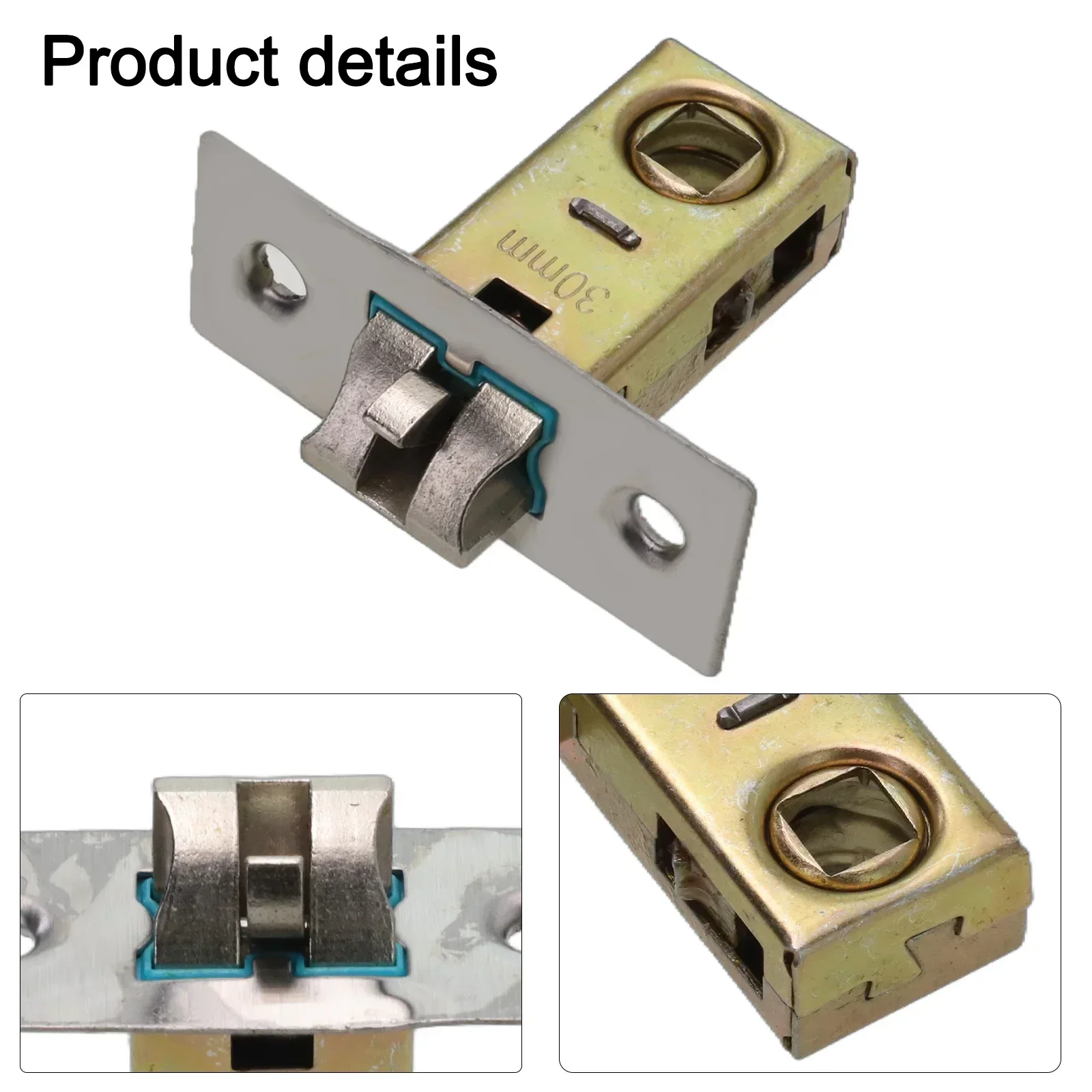 Mortice Door Tubular Latch Internal Bolt Facility Unsprung Catch 30/35/40/ 45mm Zinc Alloy Doors Hardware Locks