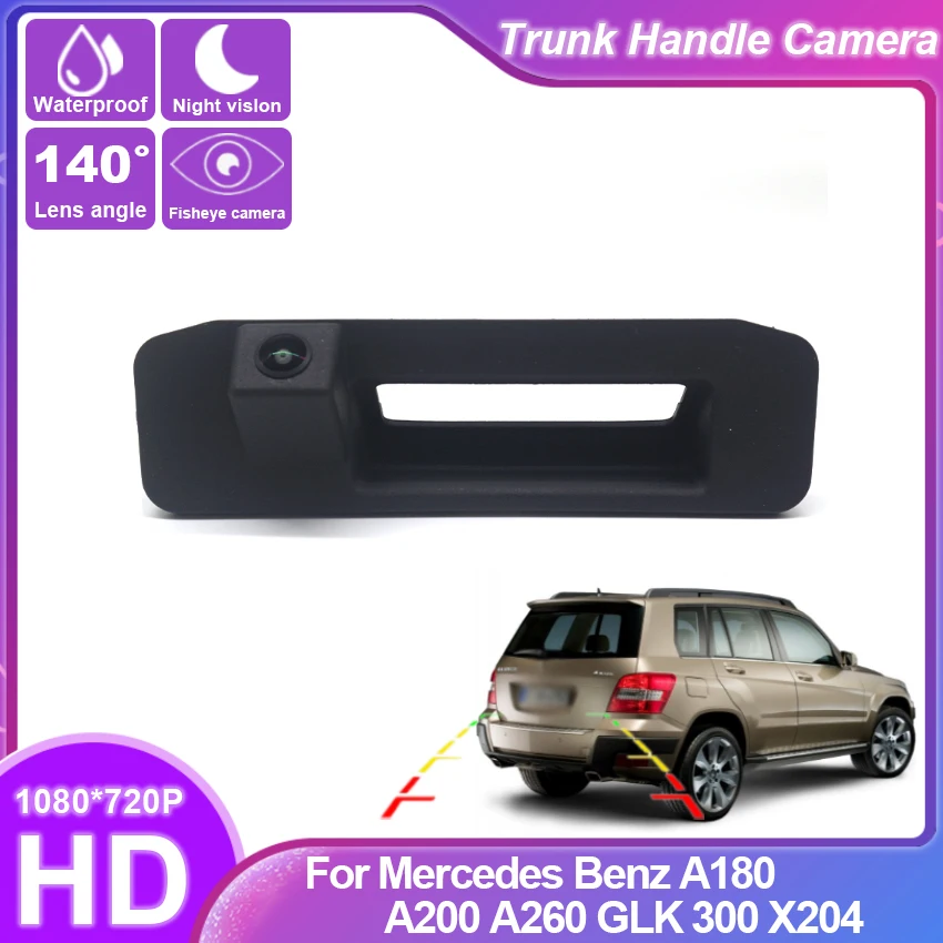 

HD Rear View Waterproof High quality Camera For Mercedes Benz A180 A200 A260 GLK 300 X204 Trunk Handle Camera backup camera