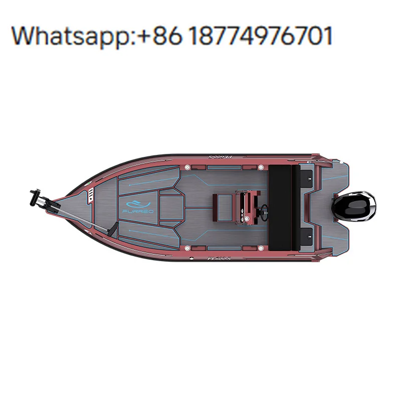 2025 CE Year New Furreo 13FT Aluminum Inflatable Sport Yacht Small Dinghy Speed Boat Outboard Motor for Fishing Entertainment