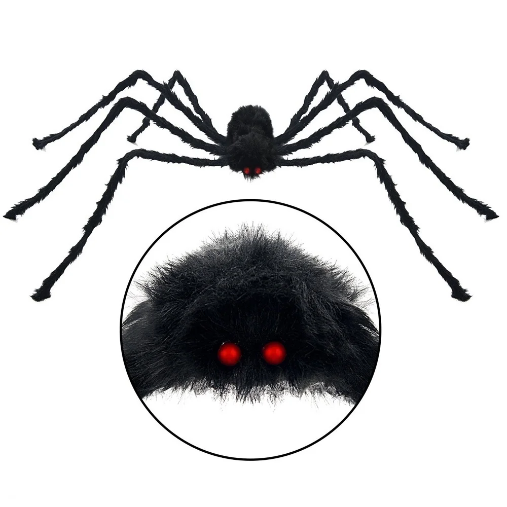 Halloween große mehrfarbige Spinne Horror Halloween Dekoration Spinne gruselig Indoor Home Scream Outdoor Garten Hof Dekor Zubehör – Detail 14