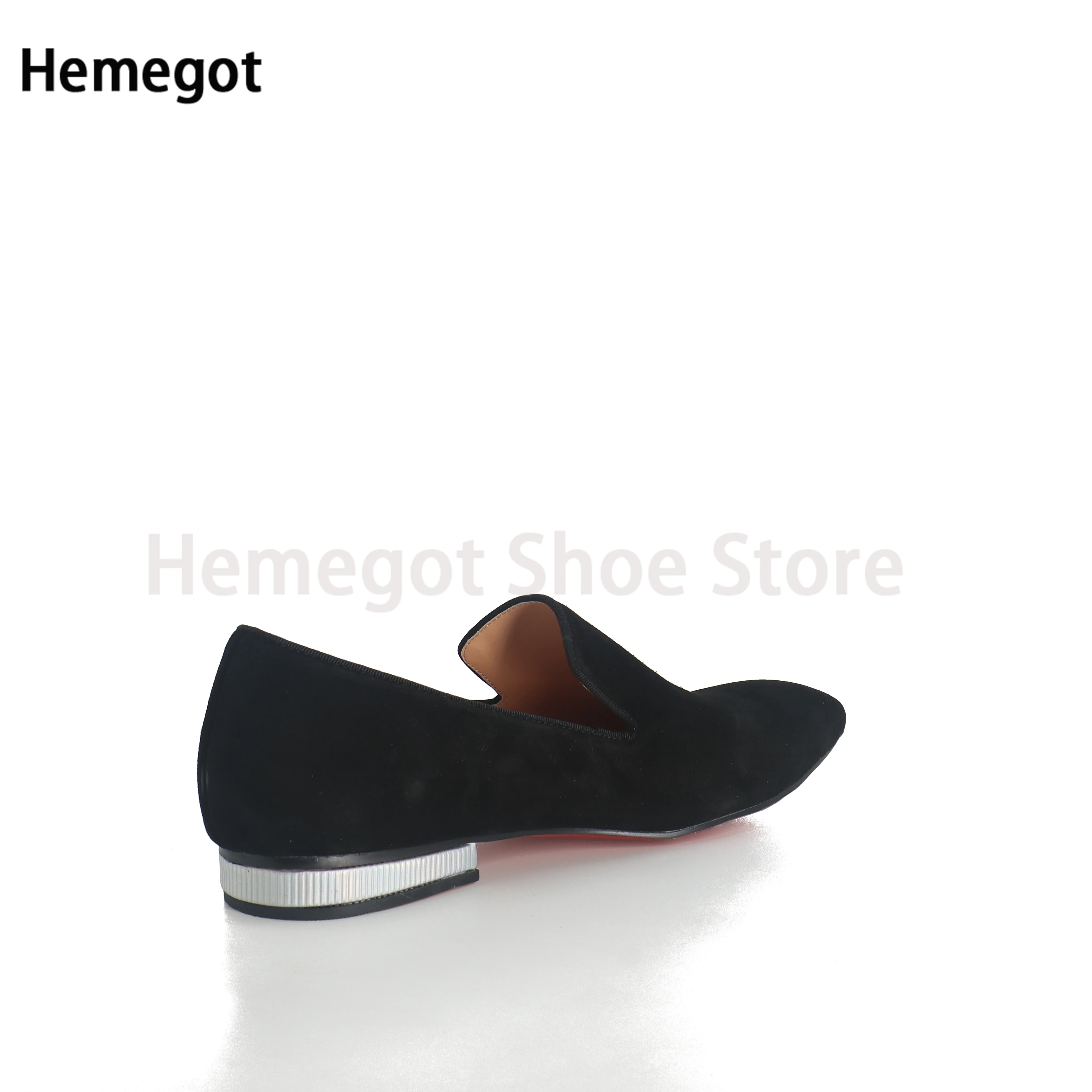 Slip-On Men\'s Shoes British Leather Shoes Pointed Toe Lazy Shoes Men\'s Leather Shoes Business Casual Men\'s Shoes Leather Sole