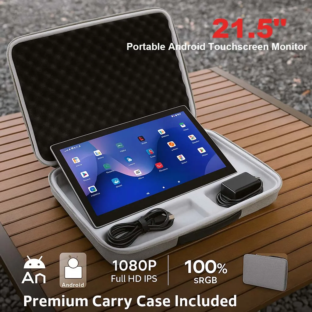 

Планшет Android 15, новый, 21.5 дюйма, со складной подставкой и сумкой, ультратонкий, экран 1920*1080P, мощные динамики, аккумулятор 100 Вт·ч, до 8-12 часов работы