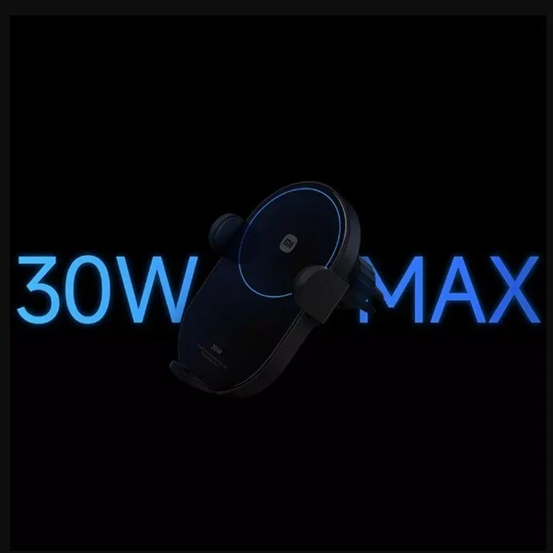 Original Xiaomi 30W Max Wireless Car Charger Auto Fast Quick Charging Support Power-Off and Inductive Expansion Phone Holder