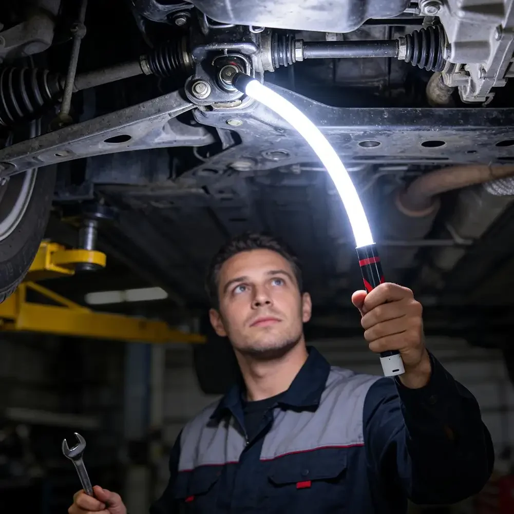 73cm Flexibler Silikon-LED-Streifen, Hochlumen-LED-Taschenlampe, Professionelles Arbeitslicht, Tragbares Werkzeug für Autoreparaturen – Detail 1