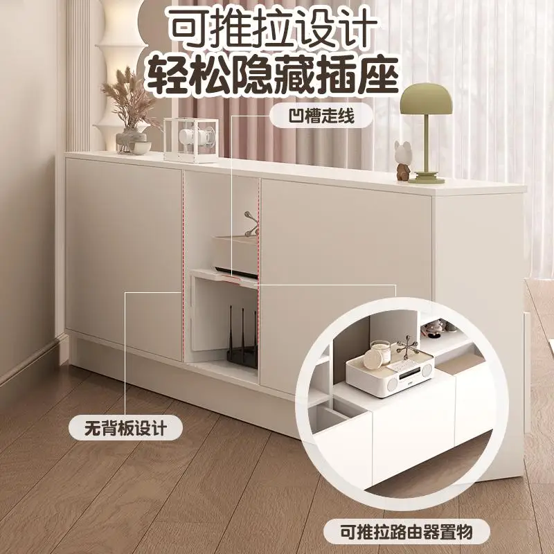 مركز ترفيه أثاث منزلي حديث فاخر من Mueble Para يدعم حامل تلفزيون وطاولة تلفزيون لتخزين أرضية التلفزيون