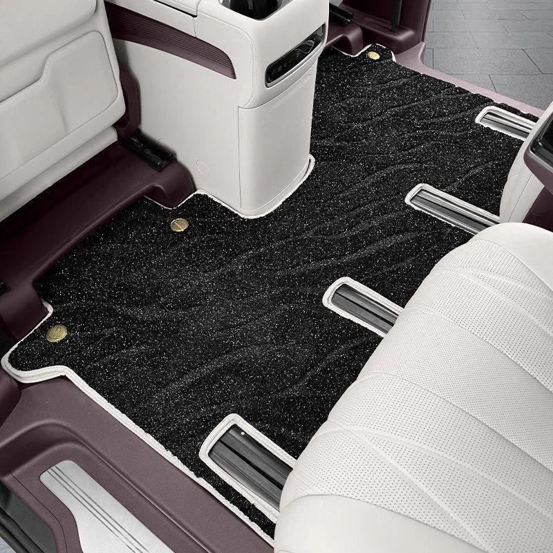 Full Surround Floor Mats For Denza D9 Double Layer 360 Aviation Soft Carpet Protective Mat Car Interior Modification TPE
