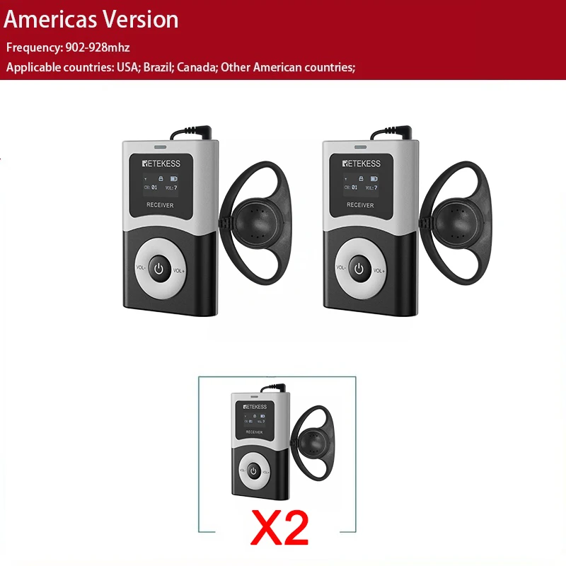 Retekess T130U Accessoires Draadloos Radiogids Systeem Draadloze Audio Zender, Ontvanger, Microfoon Voor Toerisme, Conferenties