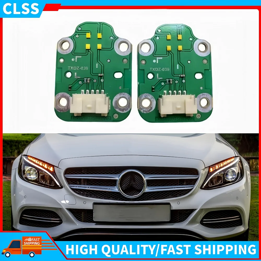 

White Daylight DRL LED Boards For Mercedes Benz C-Class W205 C180 C200 C300 W156 2014-2019 A2059060601 Daytime Running Light
