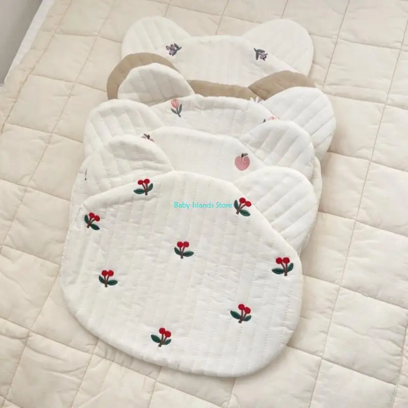 K92D เย็บปักถักร้อยเด็กวัยหัดเดินหมอนทารกหมอนนอนหลับรองรับเบาะสำหรับเปลเด็ก