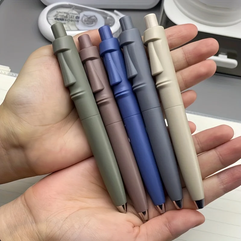 5/6/11 جزيرة عيد الفصح أقلام محايدة لطيفة للغاية، أقلام صورة موي قابلة للتمديد، أقلام جيب صغيرة ذات مركز منخفض للجاذبية، سعة كبيرة #1