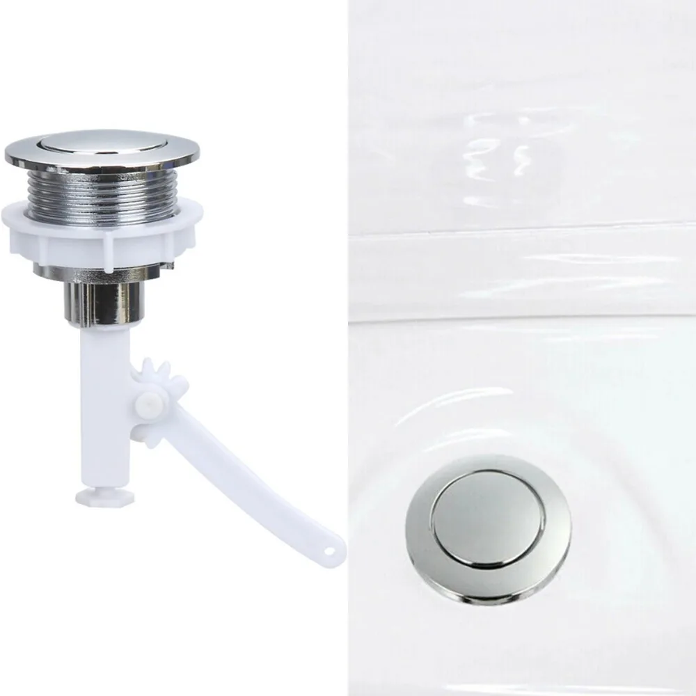 Botão de Pressão Universal para Cisterna de Vaso Sanitário 38mm (1 Unidade) - Acessório de Reposição para Banheiro