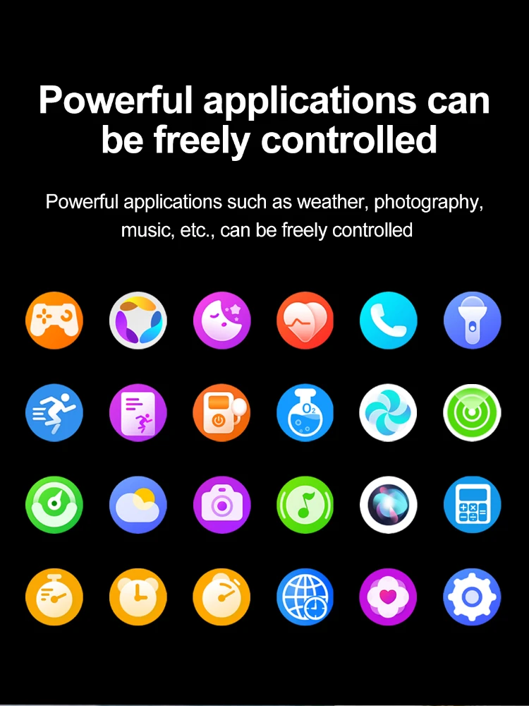 Bluetooth Call Smart Watch Health Monitor Activity Tracker Music Playback 1.9" Multi-function Sport Smartwatch For Android Apple