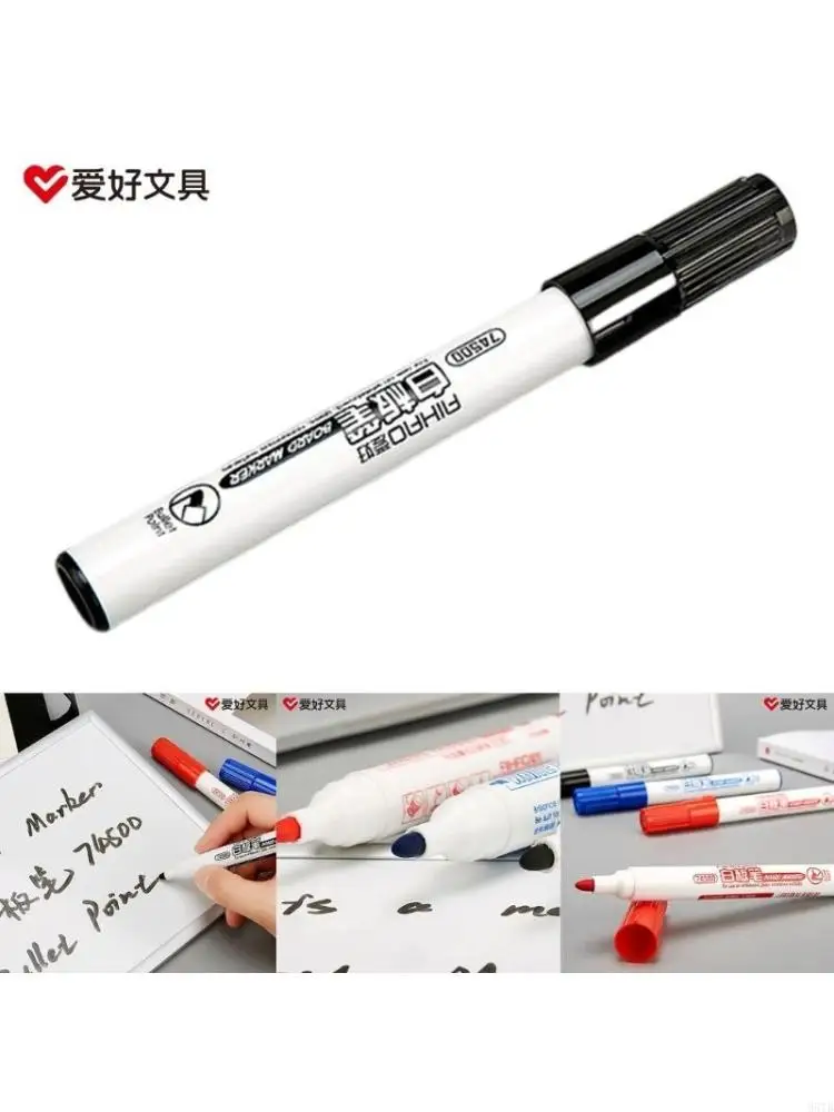 

M5TB Whiteboard Markers, 3 Assorted Color Black Blue Red Whiteboard Pens