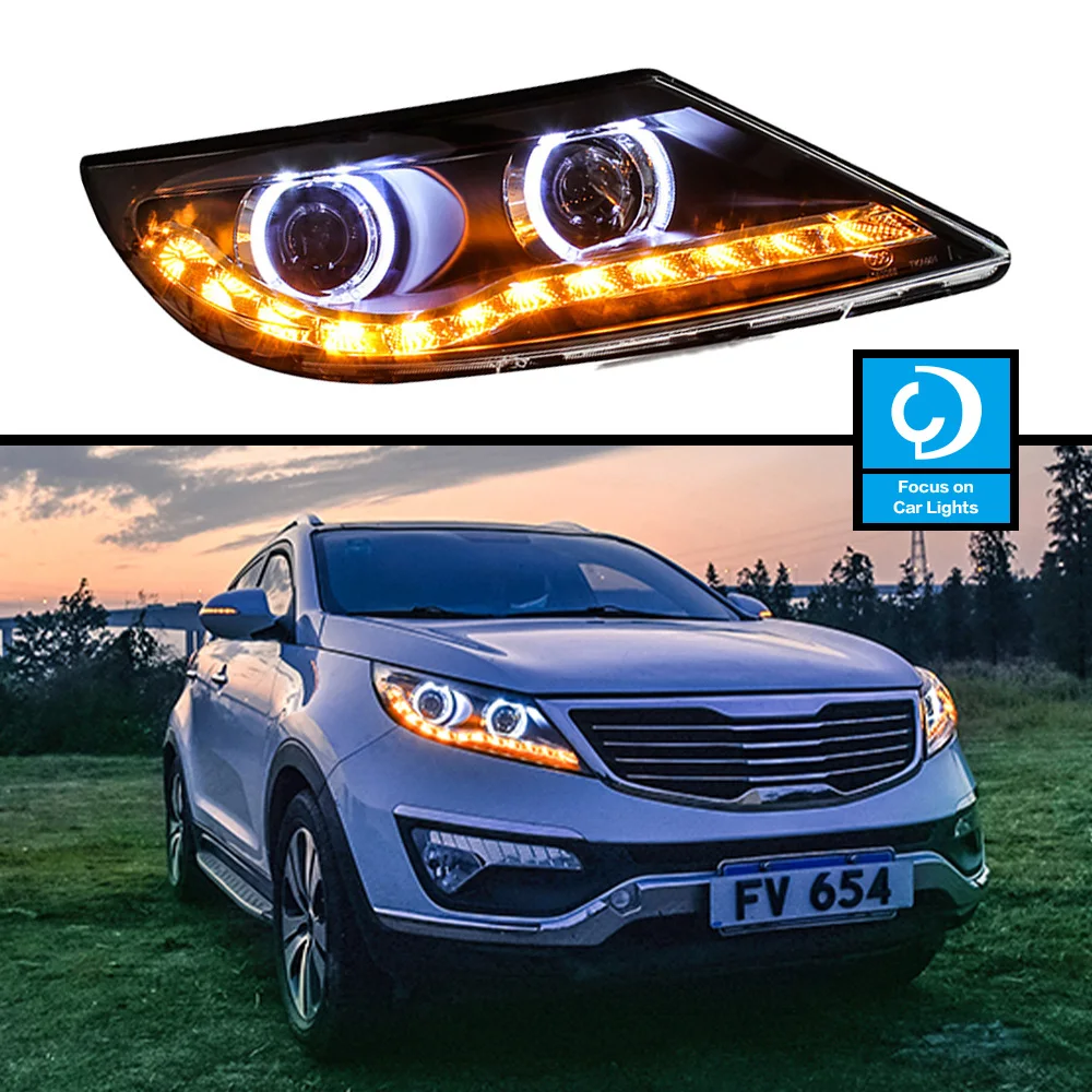 Faro anteriore per auto per fari Kia 2011-2014 Sportage R LED faro Styling indicatore di direzione dinamico accessori automobilistici