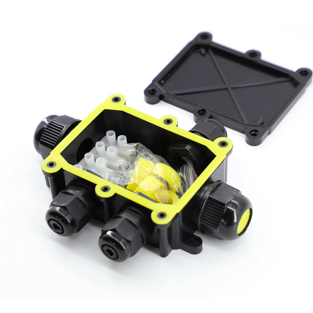 IP68 5 Way Electrical Juction Box 4-15mm Outdoor Underground Cable Junction Box Waterproof Box for Led Lighting Wire Connector
