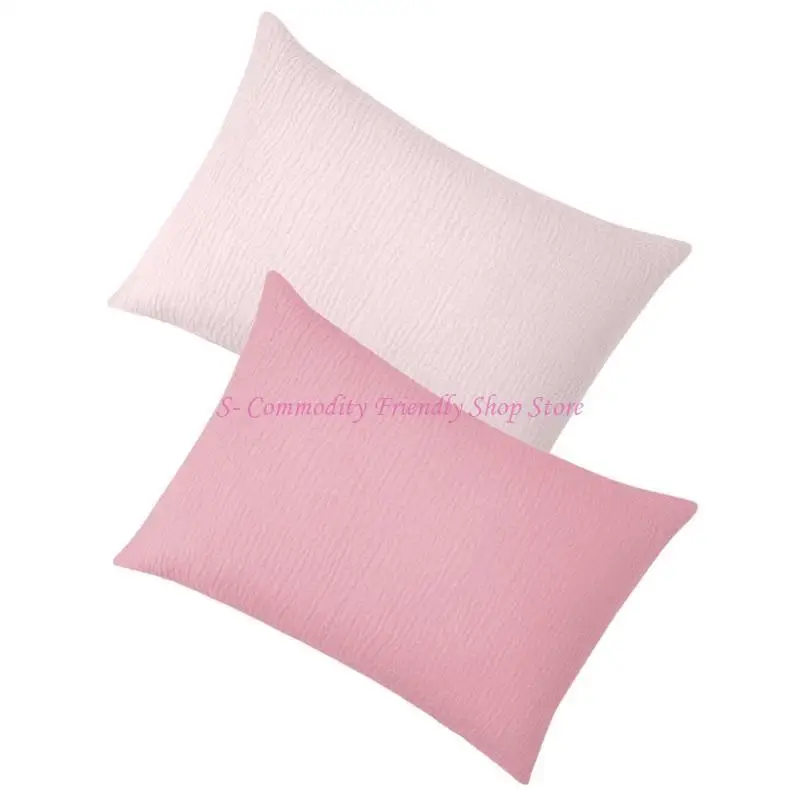 

85AE 2PCS Breathable Kids Toddler Pillowcases Envelope Closure Protective Sleeves