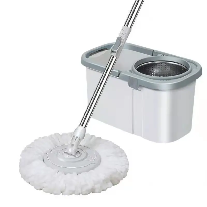 Automatic Bucket & Mop With Rotating Home Cleaning Brush, Mop Broom, Cleaning Floor, Kitchen Handheld Mop With Bucket