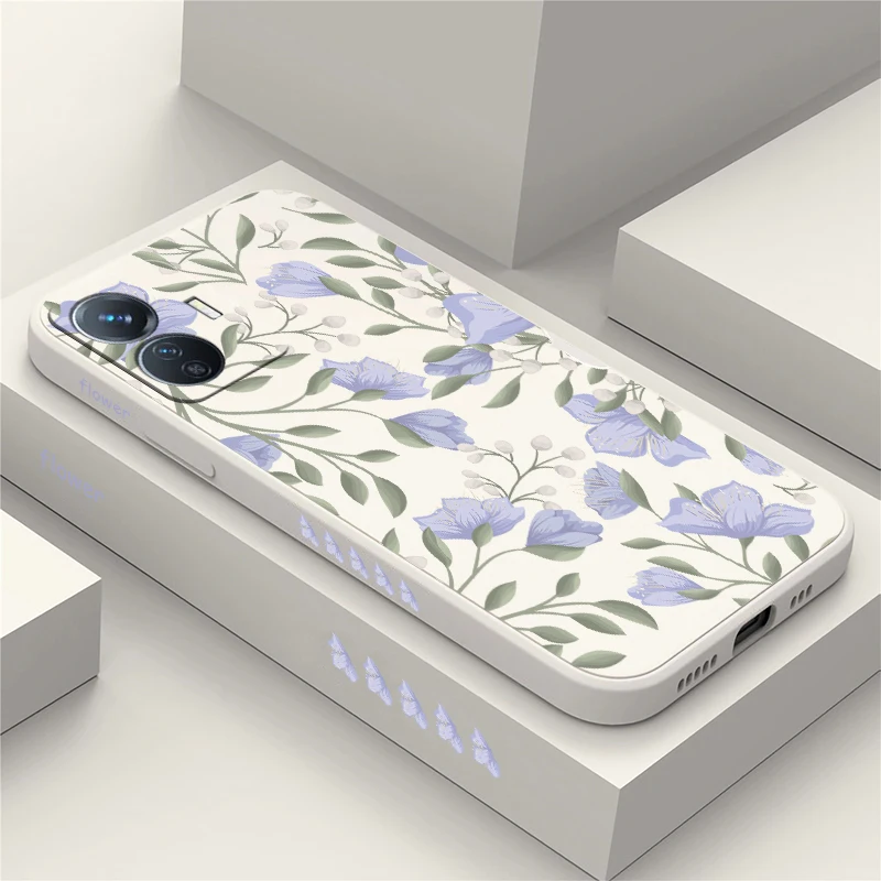 حافظة لهاتف Vivo Y400 5G Y100 Y200 Y72 Y53S Y35 Y33S Y31 Y52 Y51 Y39 Y29 Y27 غطاء ممتص للصدمات ناعم