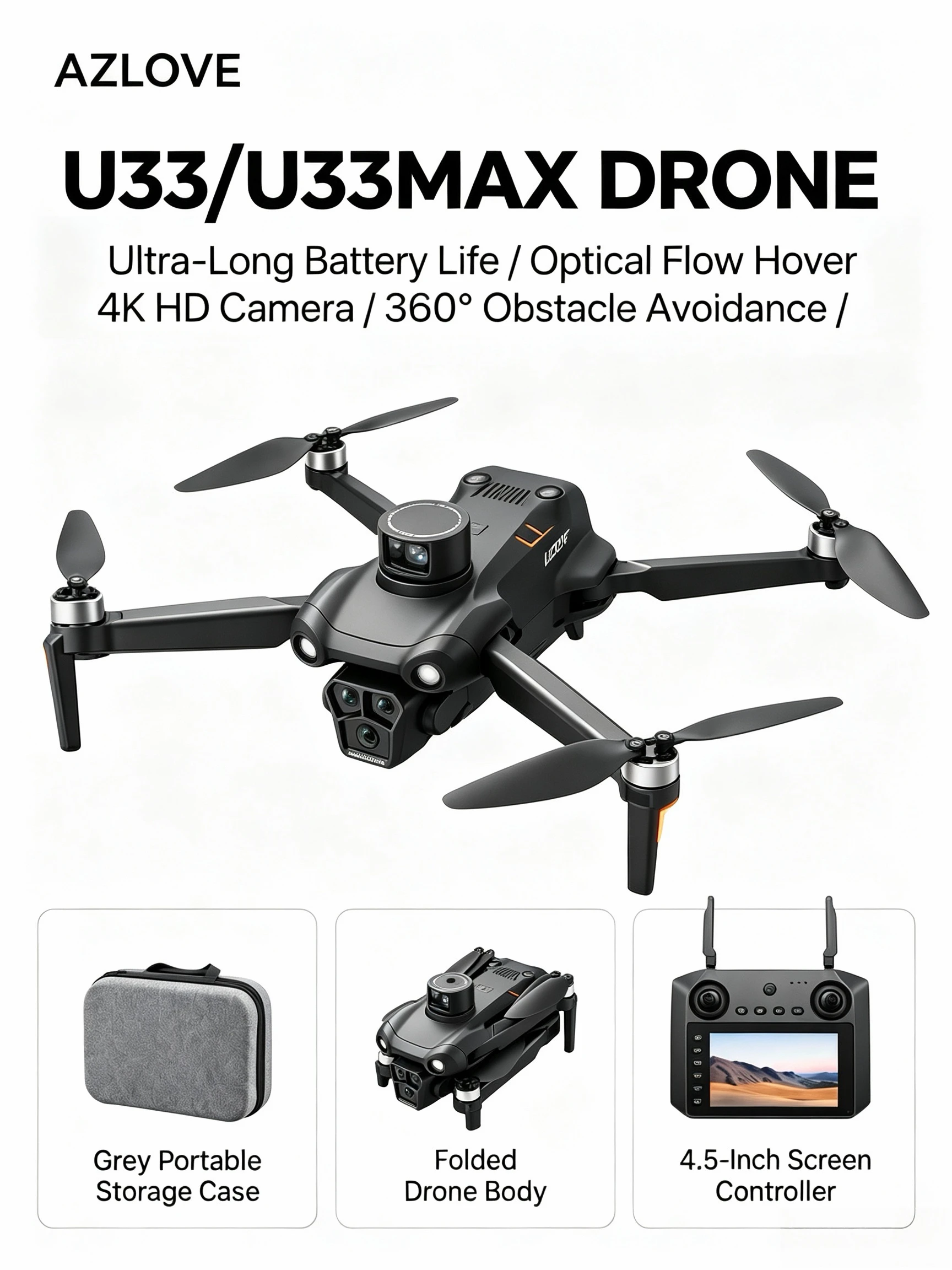 Drone Gps Mount - U33 – dron z kamerą 4K