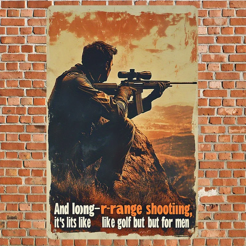 Vintage-Inspired Metal Tin Sign 