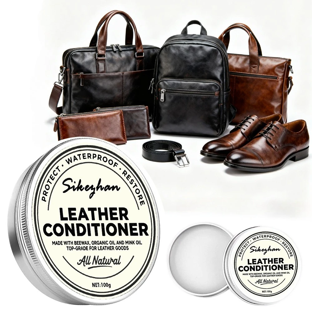 Creme profissional de óleo de vison para sapatos de couro, sacos, creme de cuidados de couro, creme de manutenção de couro, acessórios de artesanato