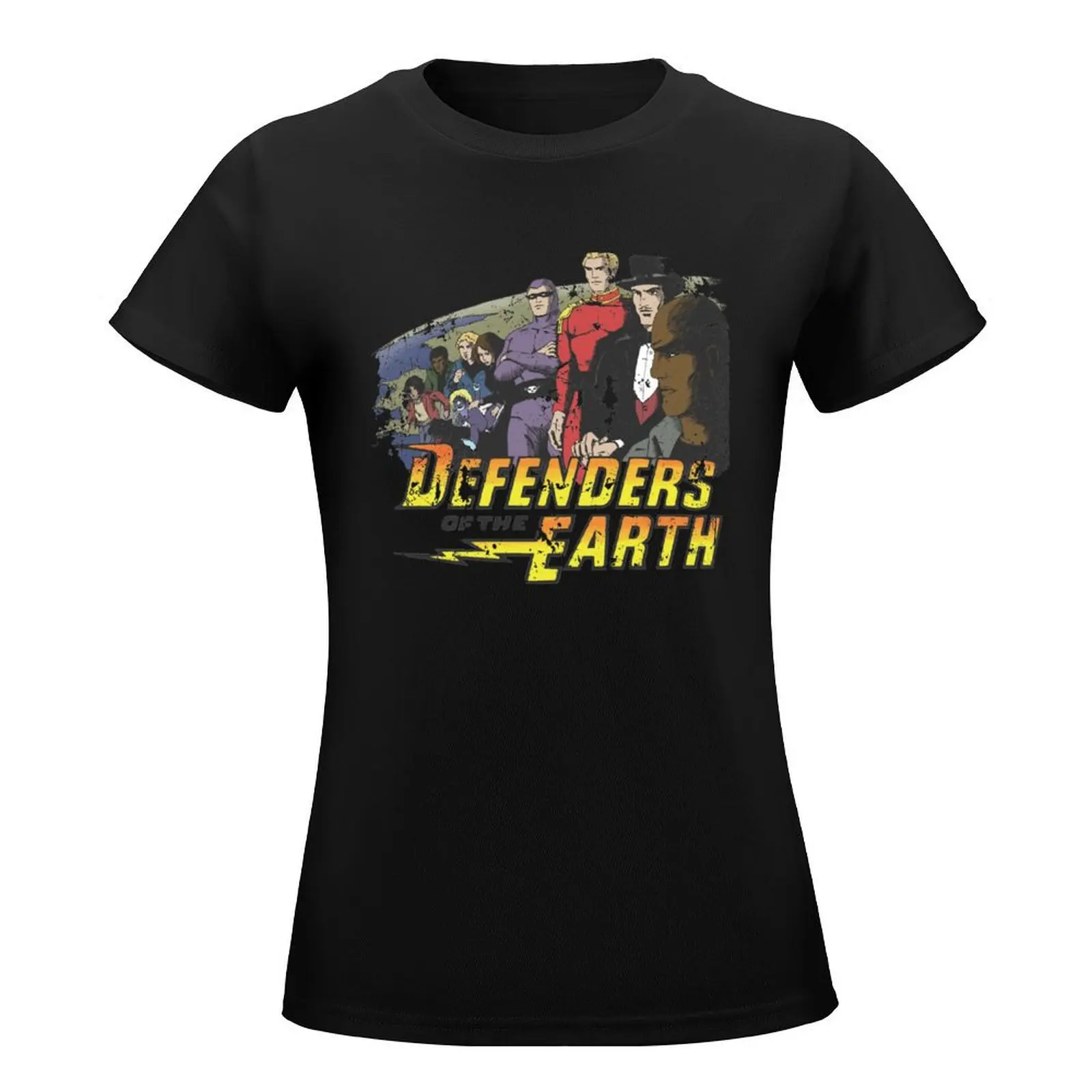 Defenders Of the Earth - Colour T-Shirt tops Short sleeve tee Blouse Summer Women's clothing