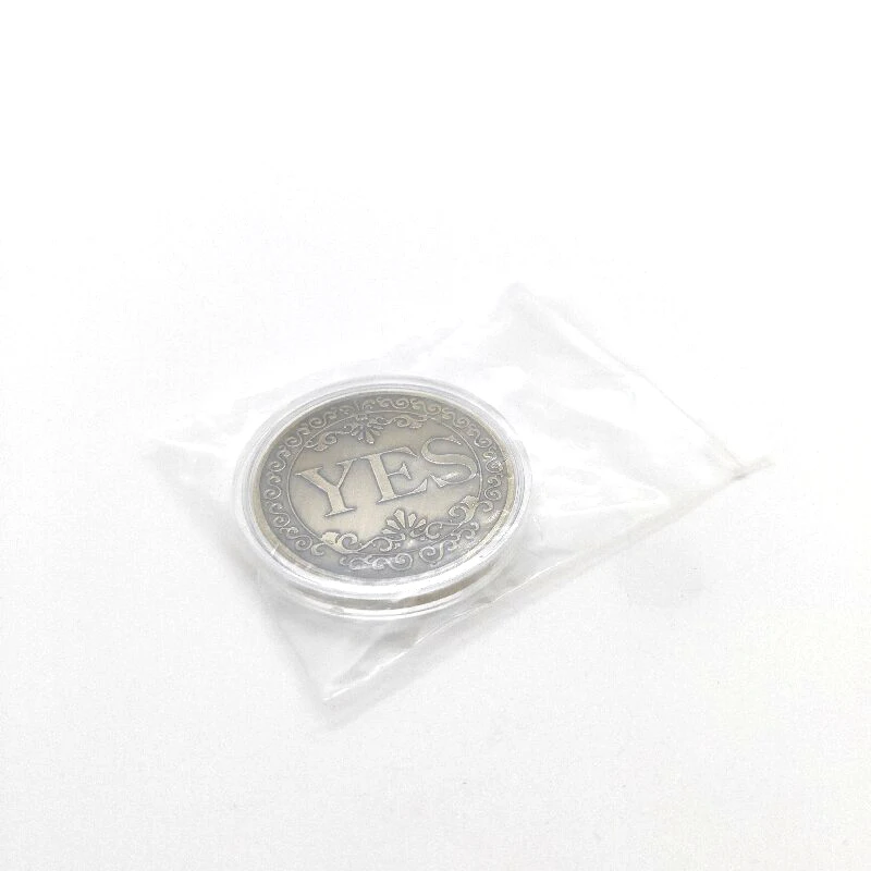 1PC Bronze Yes or No Commemorative Coin Souvenir Non-currency Coins Game Prop Challenge Coins Collection Decoration Crafts