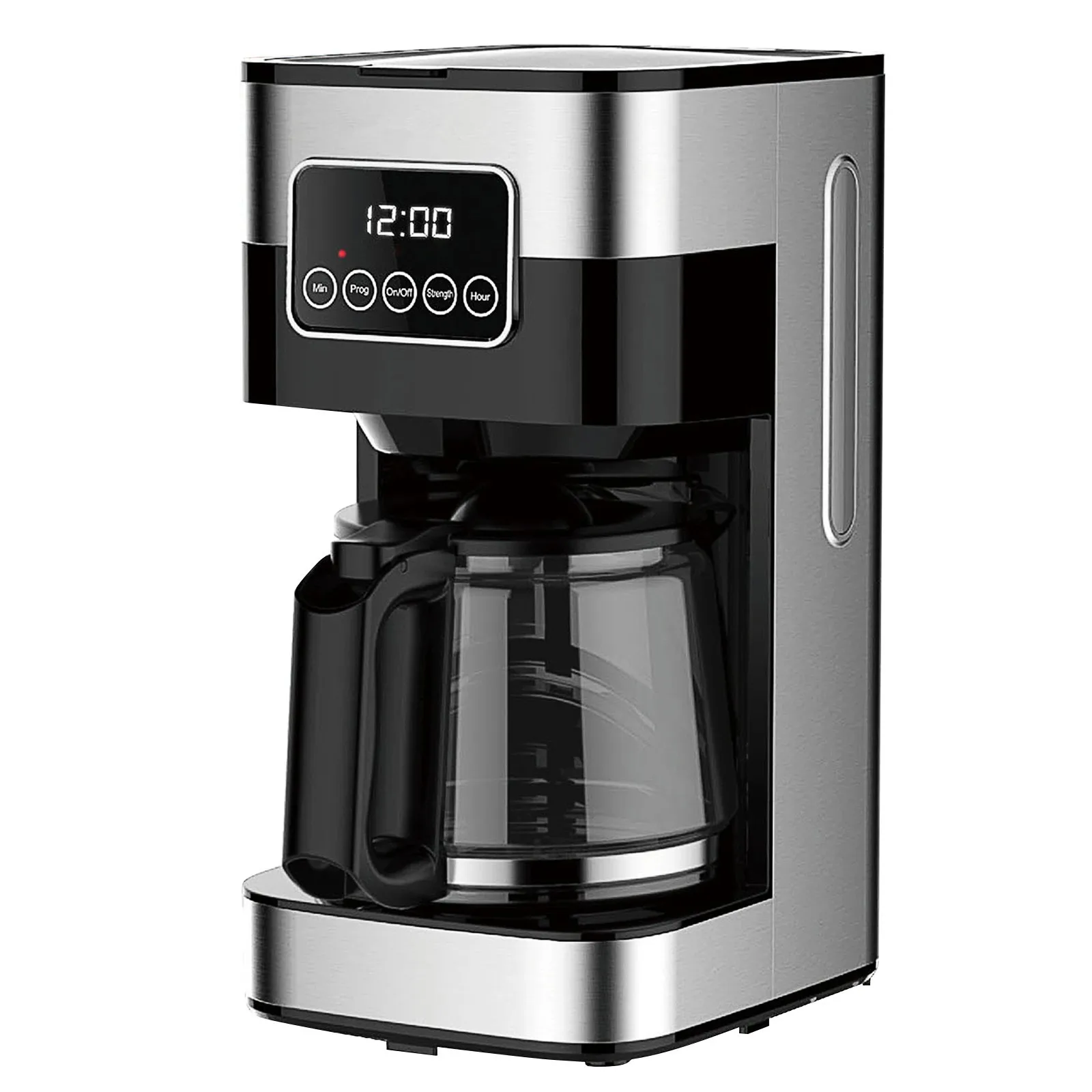 10-Cup Drip Coffee Maker Grind And Brew Automatic Coffee Machine 900W Aluminum