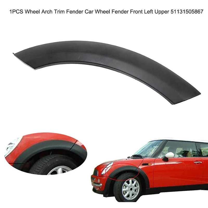 A17R-51131505864 Front Wheel Wheel Arch Hood Fender Arch Cover Trim Wheel Arch Edge Fender For BMW MINI Cooper