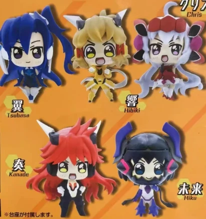 Japanese Genuine Gacha Scale Model Senki Zessho Symphogear Tachibana Hibiki Amou Kanade Decoration Action Figure Toys