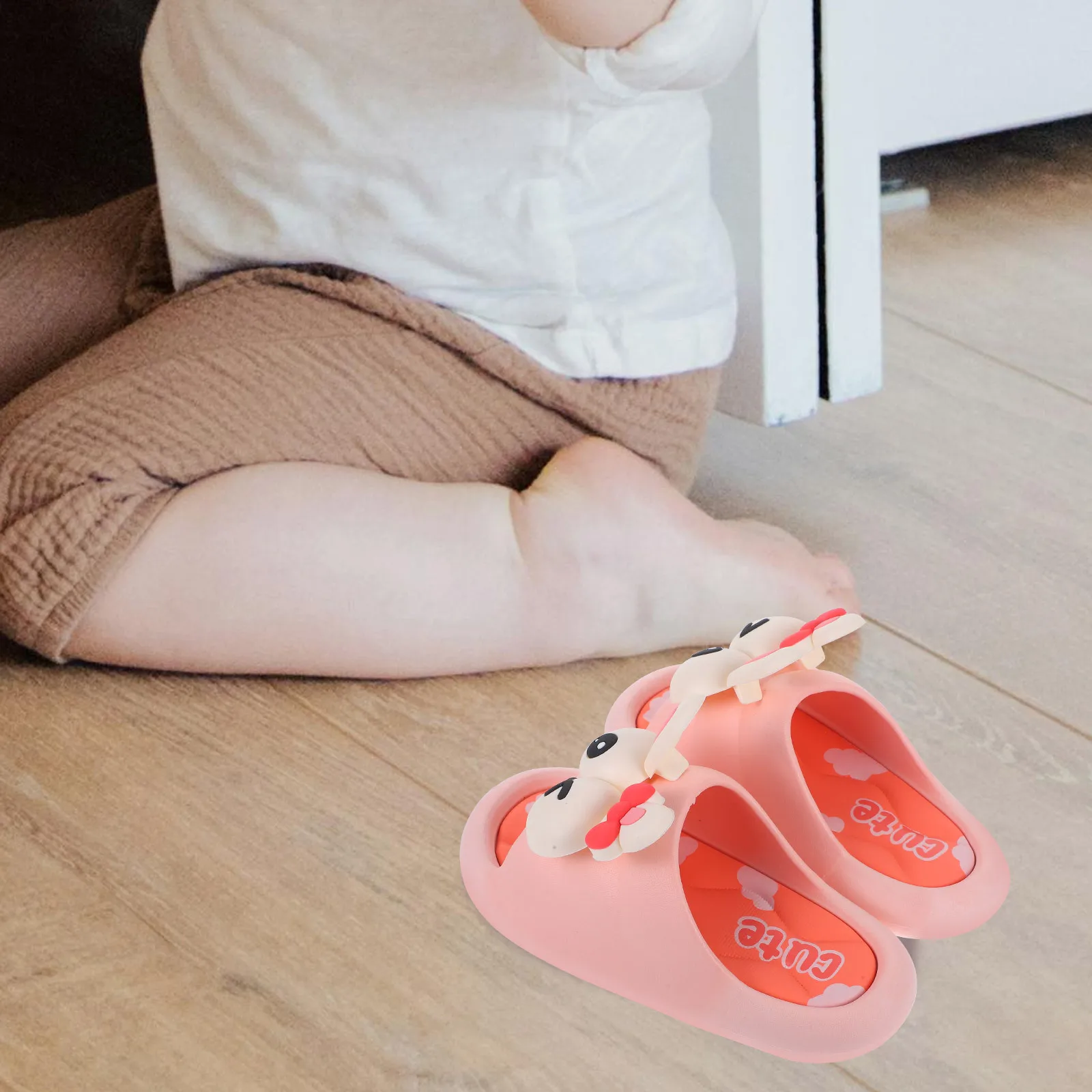 

1 Pair Children Slippers Non-Slip Soft Sole Summer Sandals For Kids Beach Bathroom Home Wear Toddler Boys Girls Size 30/31