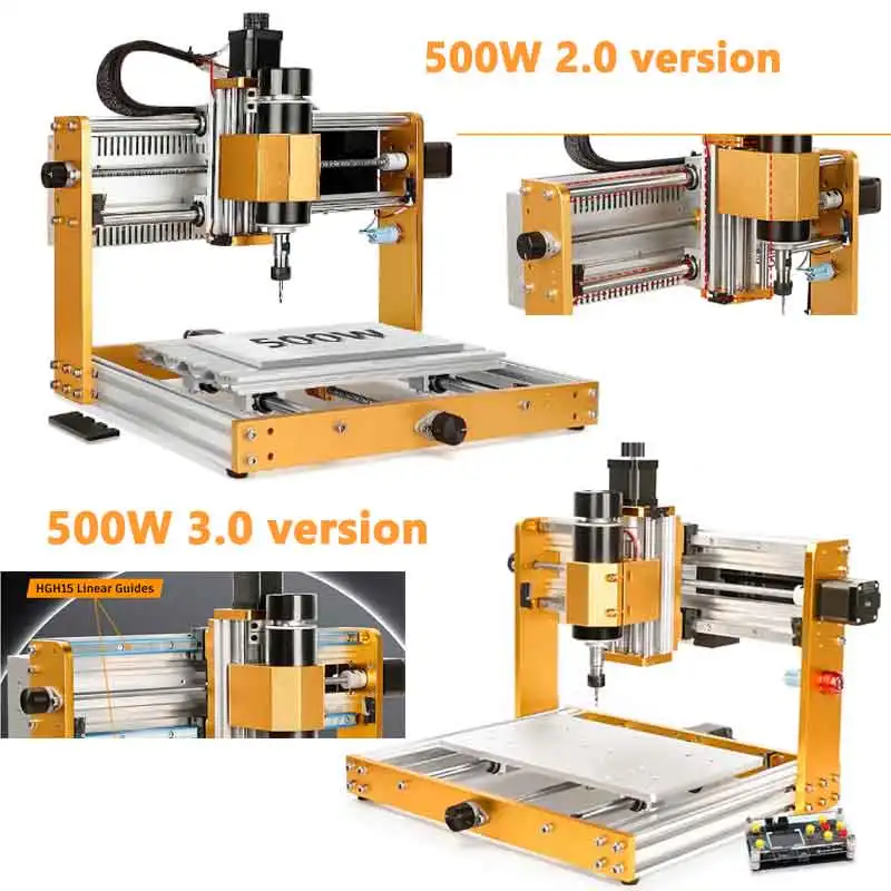 3018 PRO MAX CNC 3 Axis Wood Engraving Machine 500W All-Metal CNC Router Machine with Offline MDF PVC Metal Engrave Cutting