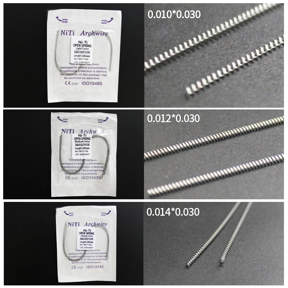 1Pack Orthodontic Niti Open Spring 010 012 014 Purple Pack