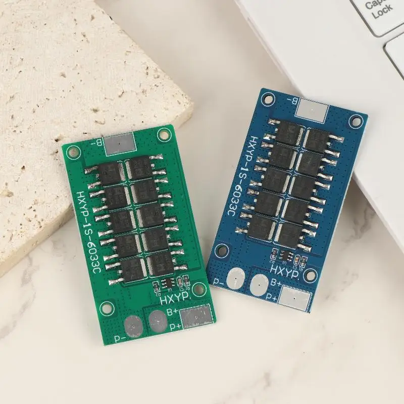 1/5Pcs Overcharge/Over-Discharge 1S BMS 30A 3.2V LiFePO4 / 3.7V Lithium Battery Protection Board With 18650 Cell Short-Circuit