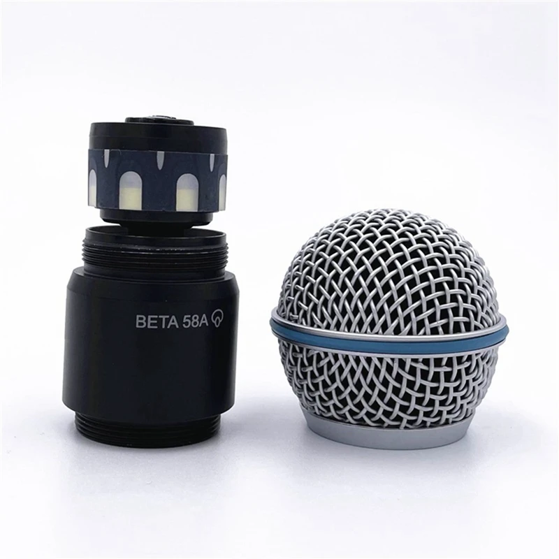 1PC BETA58A Microphone Head Microphone Capsule Replacement For Shure BETA58A Wireless Microphone Cartridge Capsule Easy Install