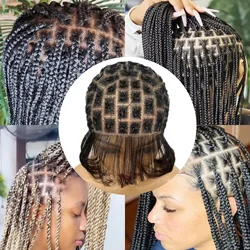 Braided Wig Cap for Crochet Braids Full Double Lace Braided Wig With Baby Hair Suitable for Making Crochet Wigs with Bangs