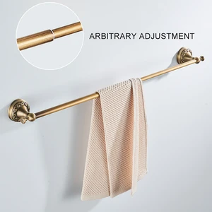 Havlu çubuğu antika pirinç standı havlu, uydurma banyo aksesuarları pirinç, genişletilebilir 16 27 boyutları, vintage elf24ss 6 Büyük satış, demiryolu kapakları, №4