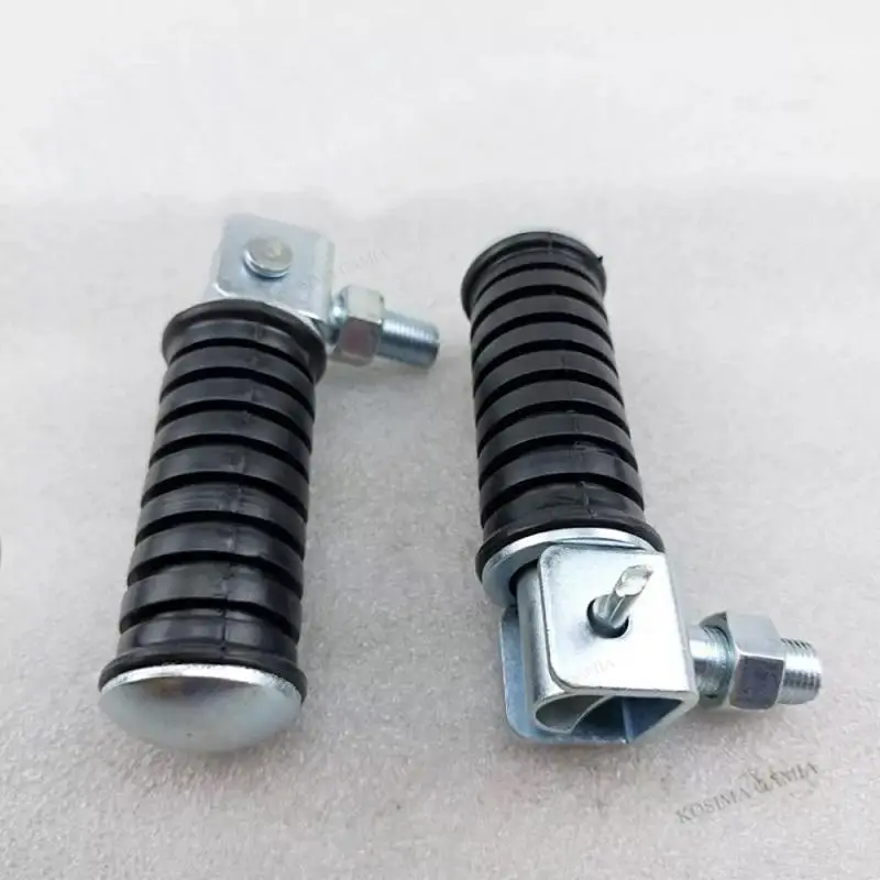 1 Pair Motorcycle Folding Aluminum Foot Pegs with 10mm Thread Left and Right Motorcycle Footrests Motorcycle Accessories